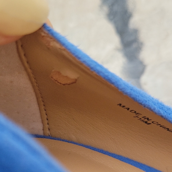 Banana Republic Bright Cobalt Blue Suede Pointed-Toe Pumps - Picture 8 of 17